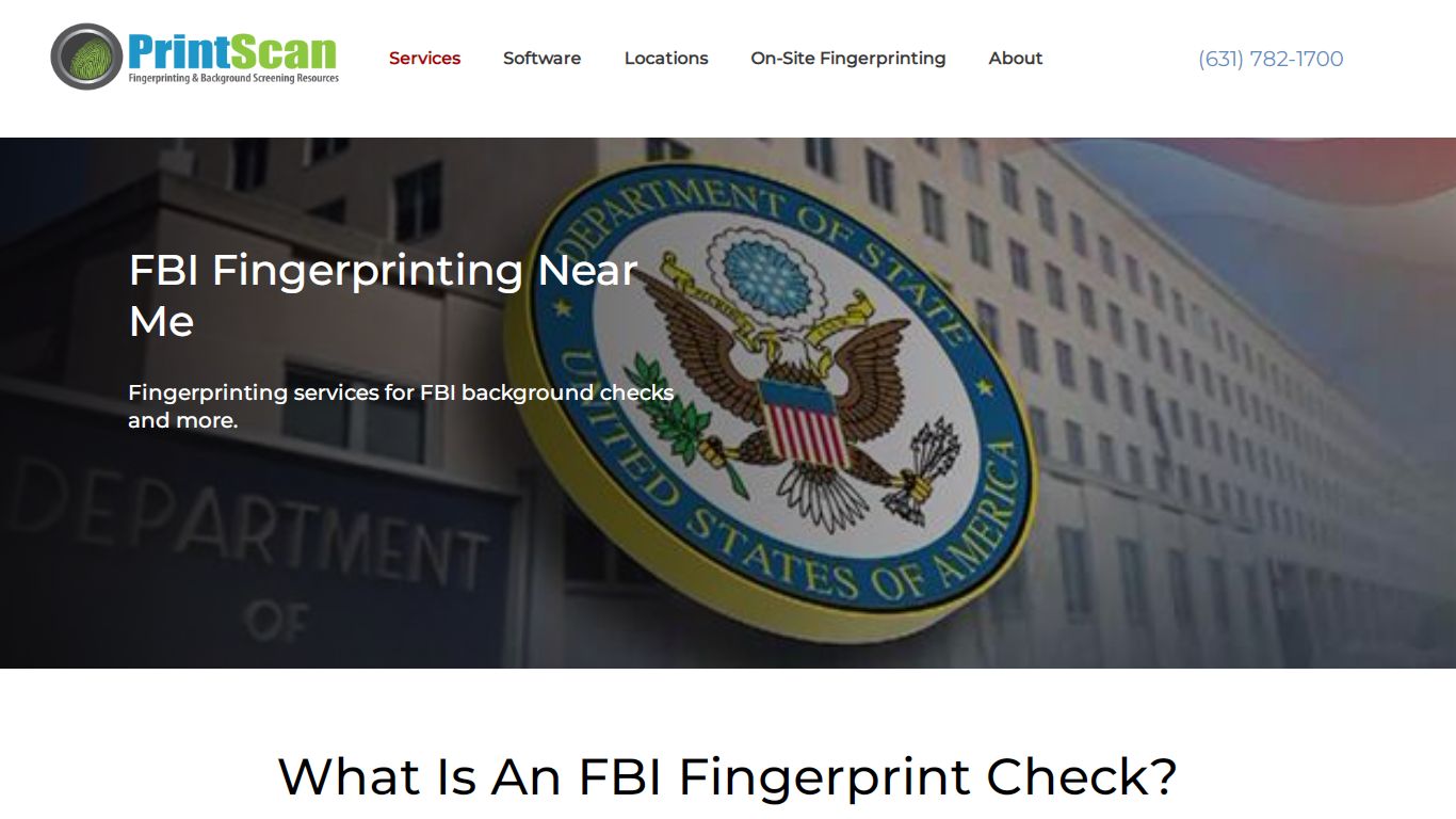 FBI Fingerprinting Near Me - PrintScan